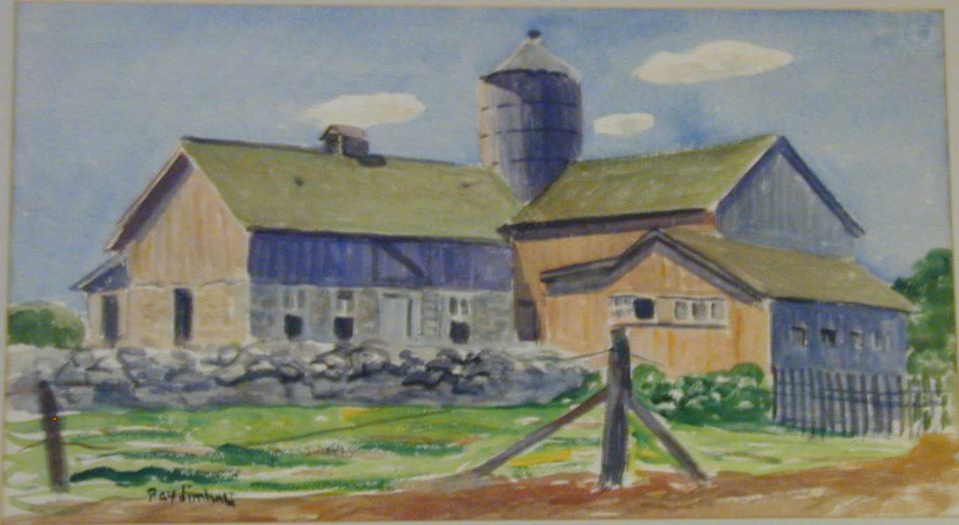 Barn on Tito Farm, Wilton, CT, 1959