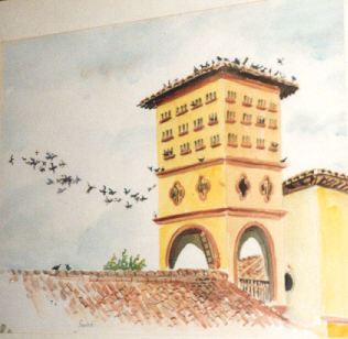Tower and Birds
